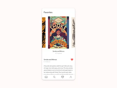 Daily UI 044 Favorites app app design bookapp books dailyui dailyuichallenge favorite favorites mobile ui uidesign userexperience userinterface ux uxdesign