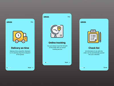 Onboarding app daily ui delivery ui