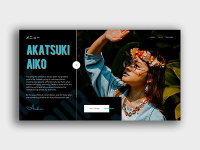 Akatsuki Aiko art concept design interface design ui uidesigner uidesigns web webdeisgn