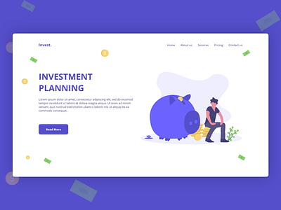 Investment Planing design ui web design