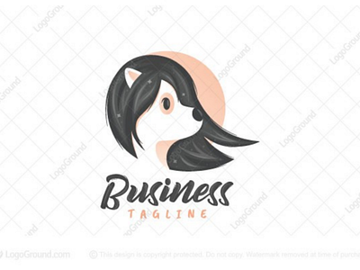 Dog Salon logo for sale barber branding dog dogs fur groom grooming hair hairstyle logo logos puppy salon style