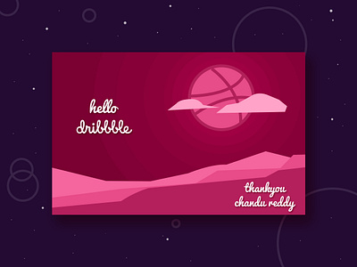 Hello Dribbble design illustration