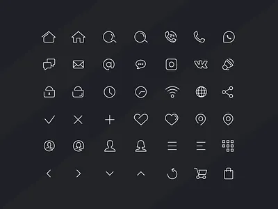 icon set 1 app app design branding concept design flat flatdesign icon illustration illustrator ios logo minimal mobile ui ux vector web webdesign website