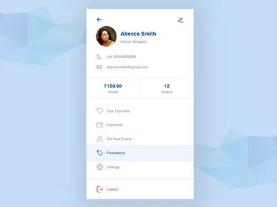 User Profile account dailyui mobile mobile user profile profile ui user account user profile