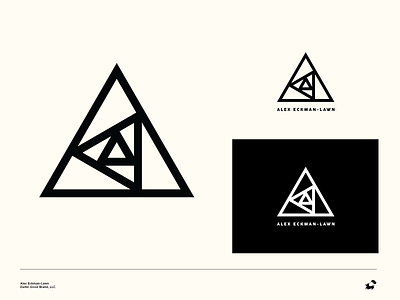 Alex Eckman-Lawn Personal Logo artist clean concentric logo minimal sans serif simple spiral strong triangle