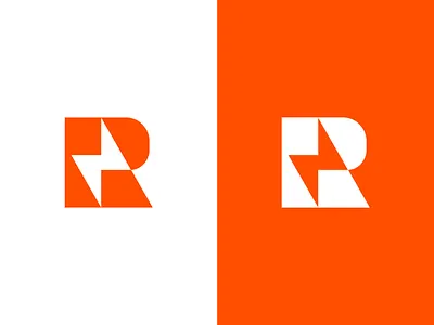 R-Bolt bolt boltlogo branding design icon icons letter lightning bolt logo logo design logodesign logotype mark minimal monogram negative space logo tech logo vector