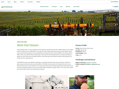 Meet The Farmer Landing Page design typography ui ux web design