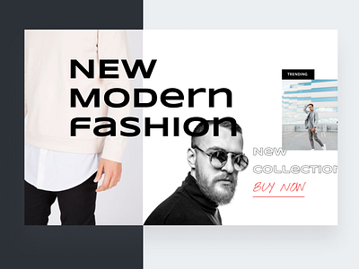 Modern Fashion clean design minimal minimalist typography ui uiux ux web website