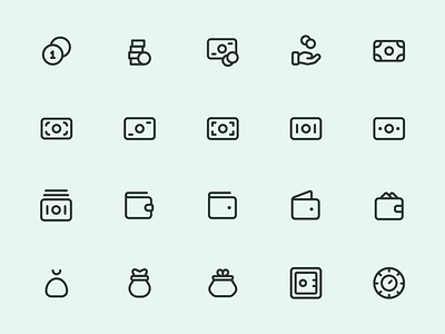 Myicons — Money, Coins line icons finance icons flat icons icon design icon pack icons icons pack icons set interface icons line icons money icons myicons ui ui design ui designer ui dsigner ui icons ui kit web web design web designer