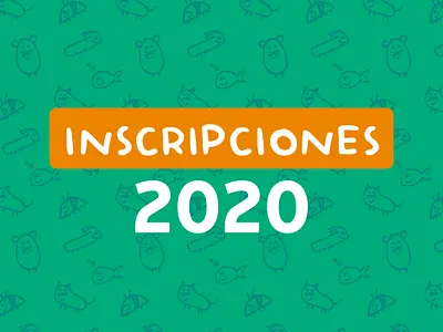 Facebook ad | Jardín de Infantes Monigote 2020 advertising design facebook ad graphic design green illustration kindergarten orange promotion socialmedia