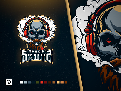 Smokin Skulls. ESports Mascot Logo angry badge brand branding character design e sport e sports esport esports esports logo gaming logo gaminglogo illustration logo logo esport logodesign mascot design mascot logo vector