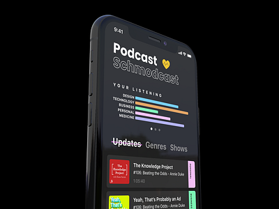 Podcast Schmodcast app branding dailyui design interaction design logo music player music player ui player podcast podcast app podcast art podcast logo podcast ui podcasting sound typography ui ux vector