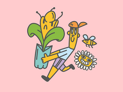 Jolly character design illustration vector