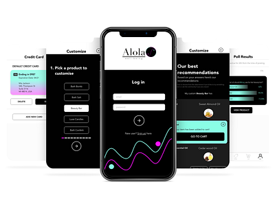 Alola Well-being - e-commerce app concept adobexd app app design app designer app development application branding design icon illustration logo ui ui design uidesign ux