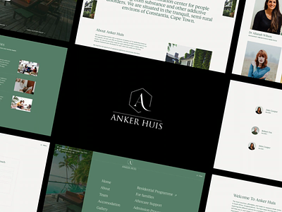 Rehabilitation center Anker Huis animation clean green health healthcare interface mental health minimal minimalism rehabilitation scrolling ui user experience ux web animation web design web layout