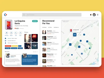 Darts Store Finder 029 adobexd dailyui dailyui029 dailyuichallenge dart darts design finder interface map ui ux