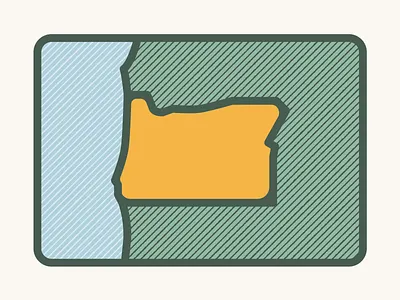 Oregon Illustration design icon illustration oregon states t shirt design texture vector