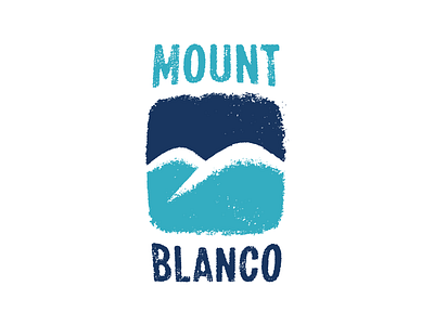 Ski mountain logotype. Mount Blanco blue concept dailylogochallenge design design concept designer grunge logo k funky karen sardaryan kfunkydesign logo logodaily logodesigner logoinspiration logoinspire logotype mount blanco mountainlogo mountains ski