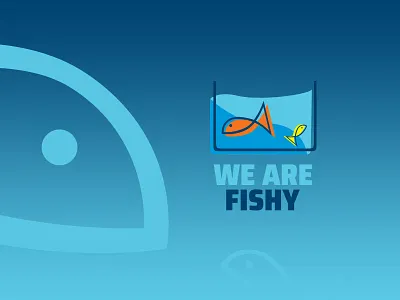 Logo Design - We Are Fishy aquarium blue cartoon cartoony colorful design fish fishes icon illustration logo modern vector water