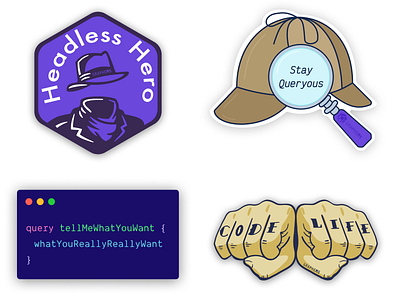 GraphCMS Stickers cms code code life graphql headless sherlock stickers