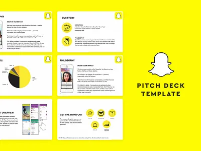 Snapchat Pitch Deck deck design pitch pitch deck pitch deck design pitch deck template pitchdeck presentation presentation design presentation template presentations slidebean snap snapchat snapchat pitch deck startup template design