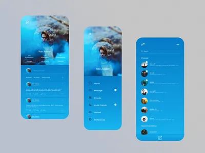 App mobile Instory app design home menu mobile mobile app ui ux web