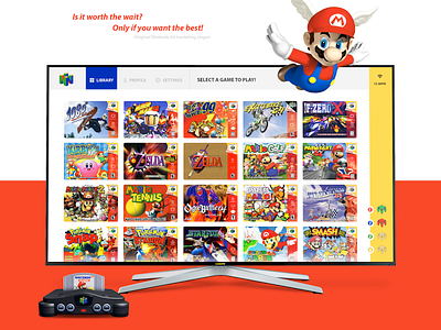 Nintendo 64 Classic Console 64 mario n64 nintendo ui ux video video games zelda