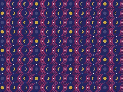 Moon Phases adobe art colors design graphic design illustrator moon moon phases pattern stars