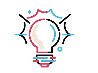 Bulb bulb icon ideas light lines shine
