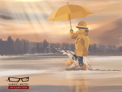 Rain art artist character character design child illustration design designer digital art digital paint digital painting digitalart drawing illustration illustrator painting