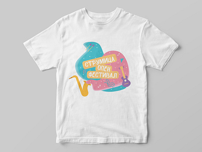 Main Festival T-shirt adobeillustrator colorful design festival illustration illustrator instruments minimal music music festival simple summer tshirt art tshirt design