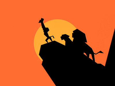 Minimal Lion King Poster concept design disney icon illustration lion king minimal minimalism minimalist poster simple