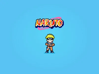 Naruto 8-Bit 8bit anime cartoon comic manga naruto ninja pixel pixel art retro