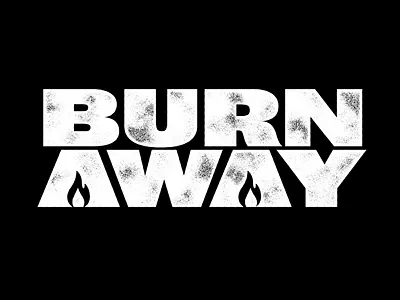 Burn Away Logo branding burn away illustrator logo music photoshop post hardcore wordmark