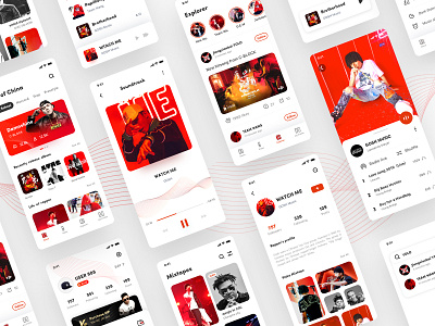 hiphop music design ui ux