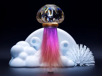 GlassJelly. black illustration white