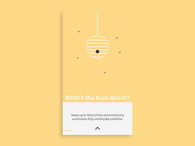 Hive: What's the buzz about? - Instagram Story Ad mockup advertising branding clean design design a day figma flat icon illustration instagram stories minimal minimalist minimalistic mockup