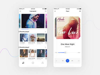 Music ui design ui