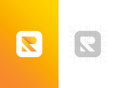 R Logo abstract clean geometric gradient grid grid logo hellodribbble icon illustrator letter r logo logo design logo grid minimalistic minimalistic logo modern monogram pictogram r logo symmetric