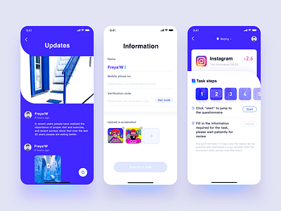 Social App design ui ux 设计