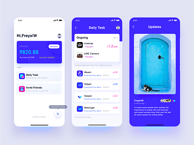 Financial App design ui