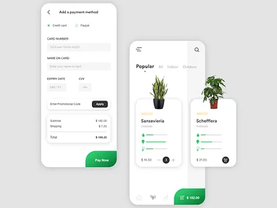 Dailyui 002 - Plants & Credit Card Checkout application checkout credit card creative daily ui dailyui dailyui002 dailyuichallenge design green minimal payment plant plants ui ui design user experience user interface ux uxdesign webdesign