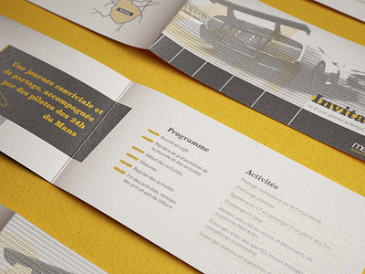 Racing invitation card