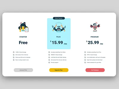 Pricing Plan 030 app dailyui dailyui030 dailyuichallenge design illustration interface pricing pricing plan ui ux