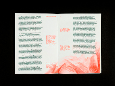 Notes on Dynamic Interventions conference editorial design graphic design print design publication publishing riso risograph student project