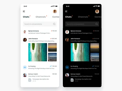 Telegram Concept app chat ios ios app messaging app mobile redesign telegram ui ux