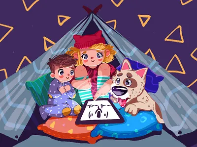 Understanding Children Illustration character character design child children creative design creative agency cute illustration design design studio digital art digital illustration digital painting dog graphic design illustration illustrator kids technology web graphics web illustration