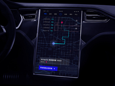 HMI-GPS car control hmi