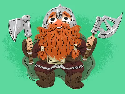 #SMAUGUST Art Challenge 7 | Gimli art challenge axe dwarf gimli illustration lord of the rings lotr middle earth smaugust