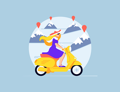Road map for peace art cartoon design flat illustration illustrator vector